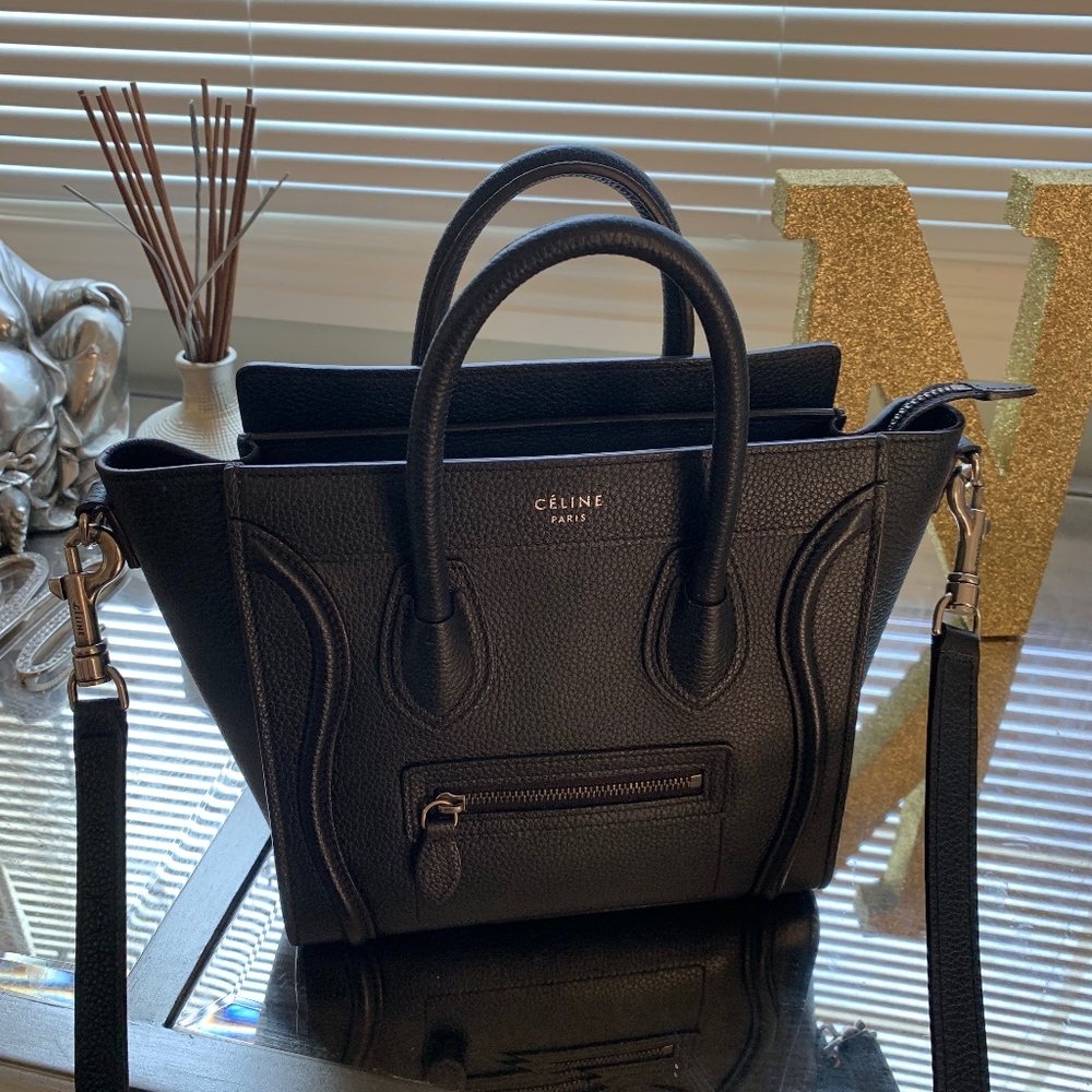 Authentic Celine Nano Black Crossbody